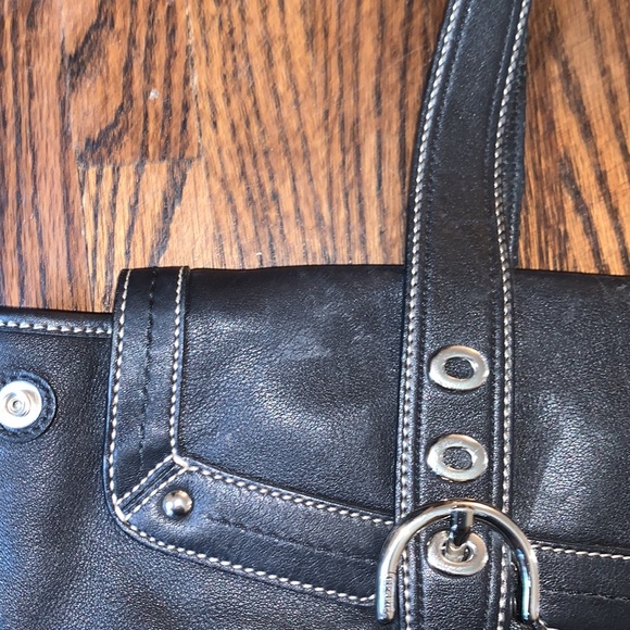 Authentic Coach bag black leather - Picture 5 of 7